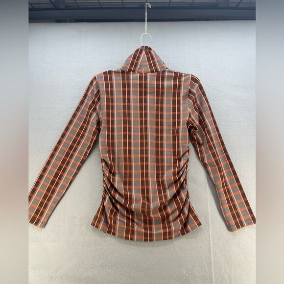 NWT Tanya Taylor Shelby Grid Print Organic Cotton Top Women’s Size Medium - Picture 4 of 16